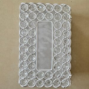 Crystal Tissue Box (White)