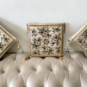 5 Pcs Cushion Cover Cream Colour